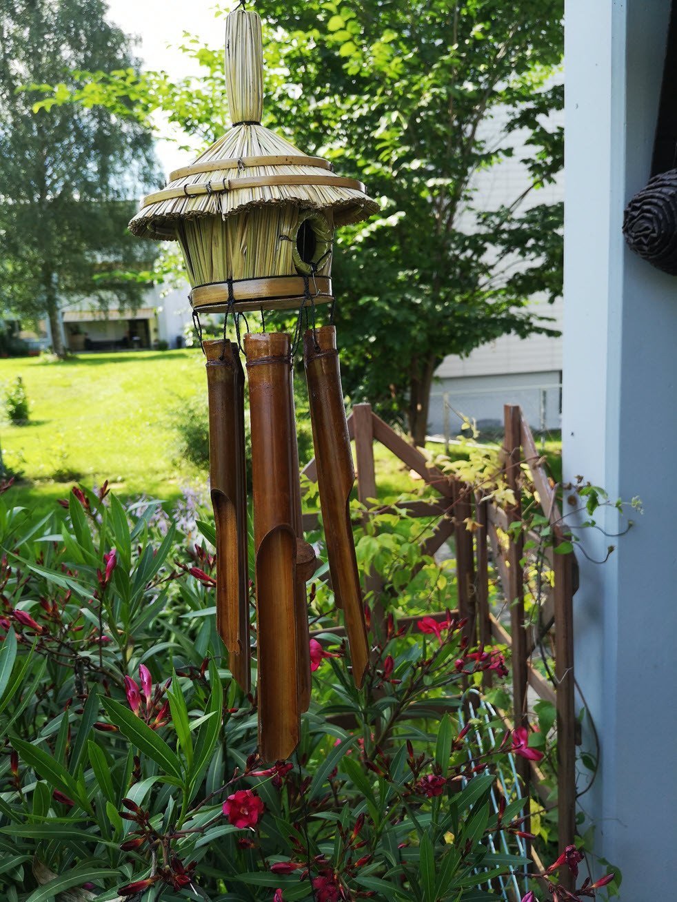Bambus Windspiel - Vogelhaus natural